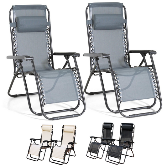 Deluxe Set Zero Gravity Chair - Set of Two